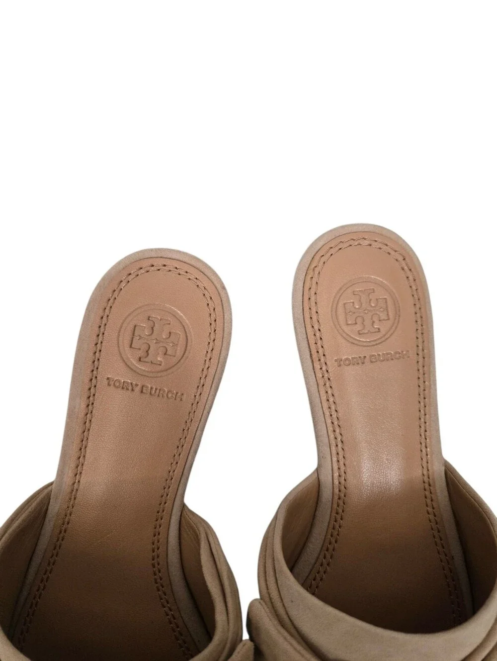 Tory Burch Annabelle Bow Suede Dusty Rose Slide Sandal